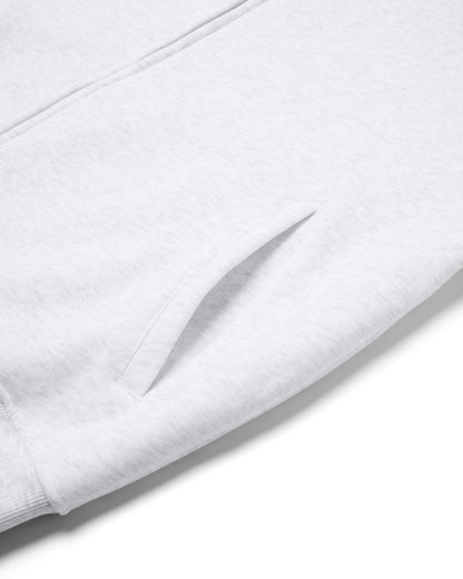 Zip Up Hoodie (Marle White)