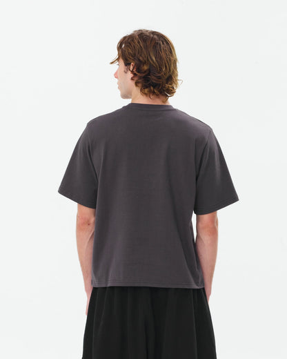 Cropped Basic Tee (Charcoal)