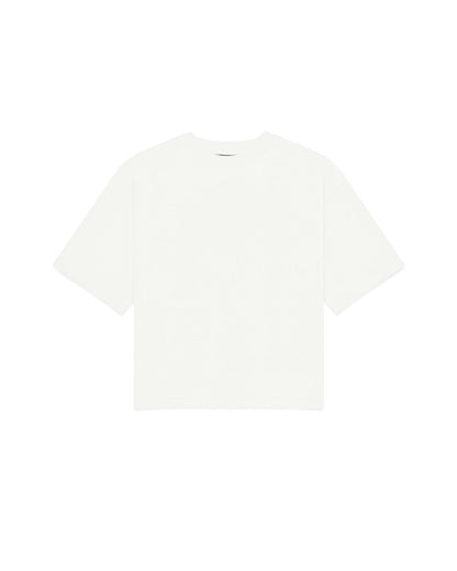 Cropped Basic Tee (Off White)