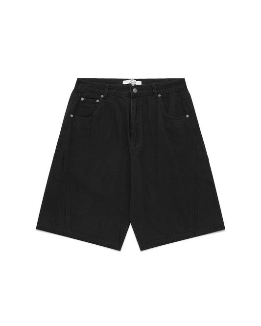 Baggy Panel Shorts (Black)