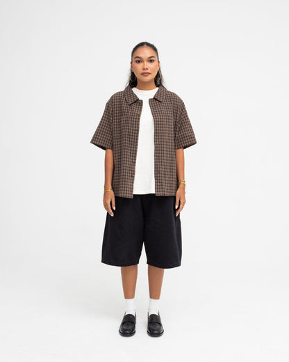 Baggy Panel Shorts (Black)