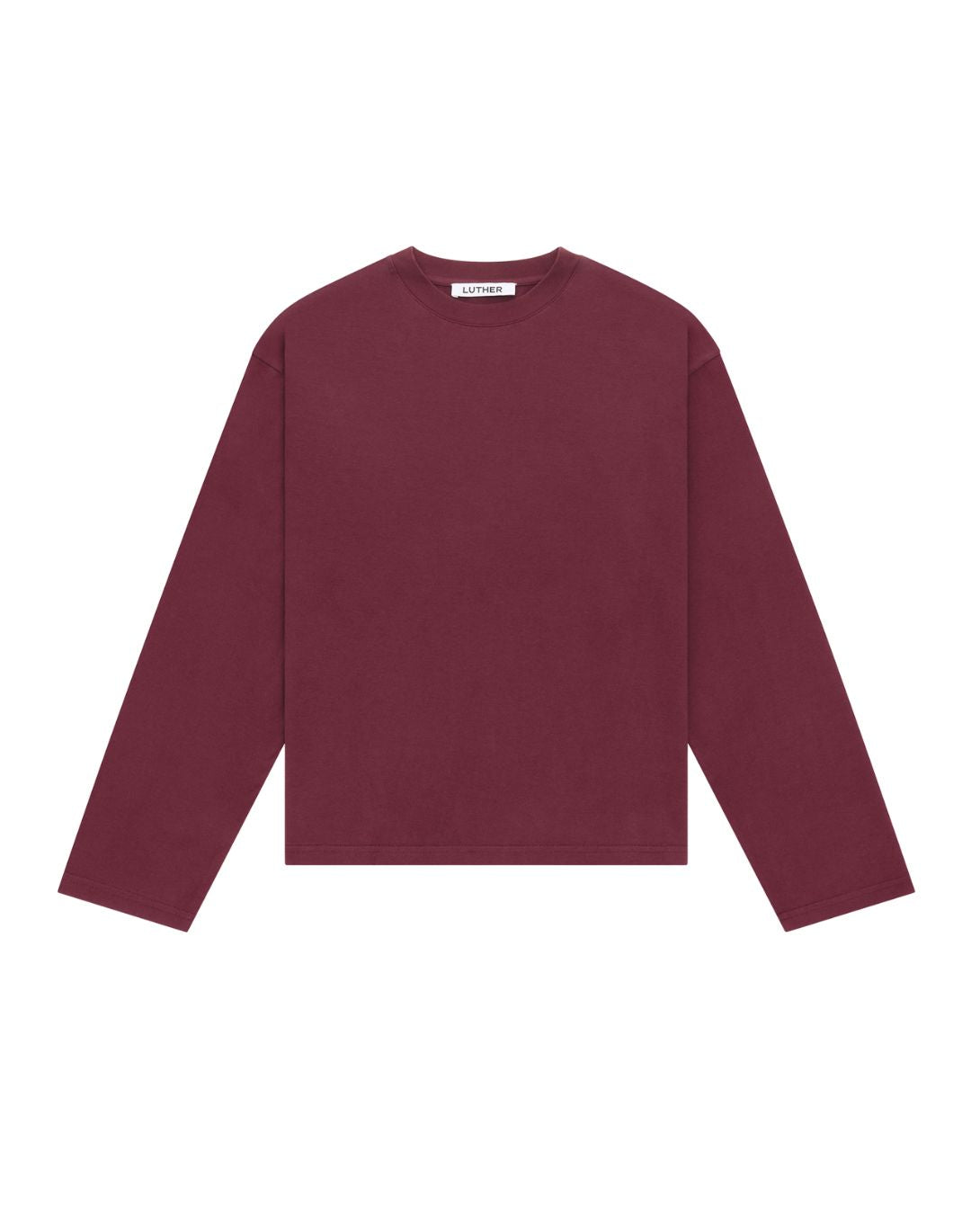 Long Sleeve Tee (Burgundy)