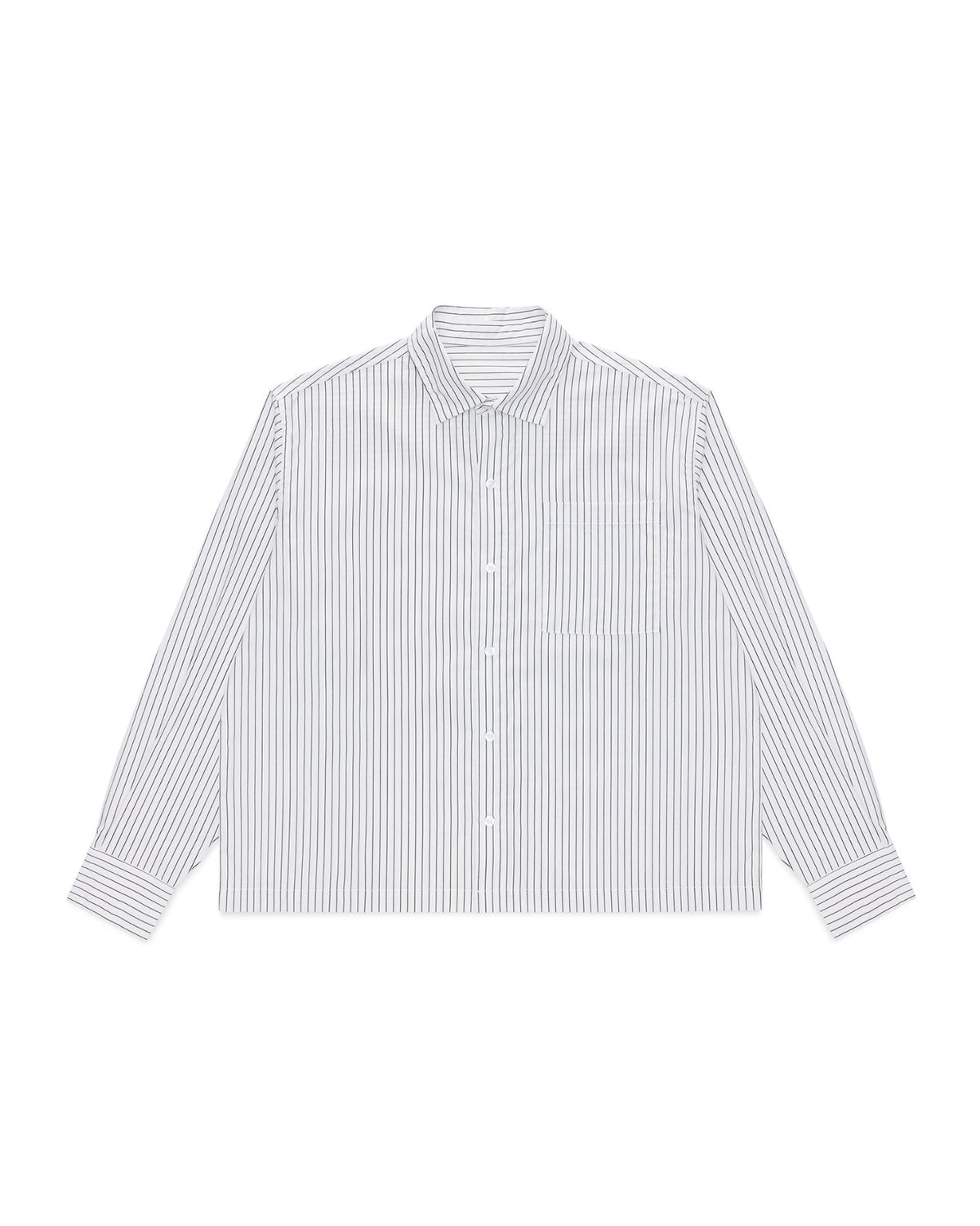 Striped Long Sleeve Shirt (Black/White)