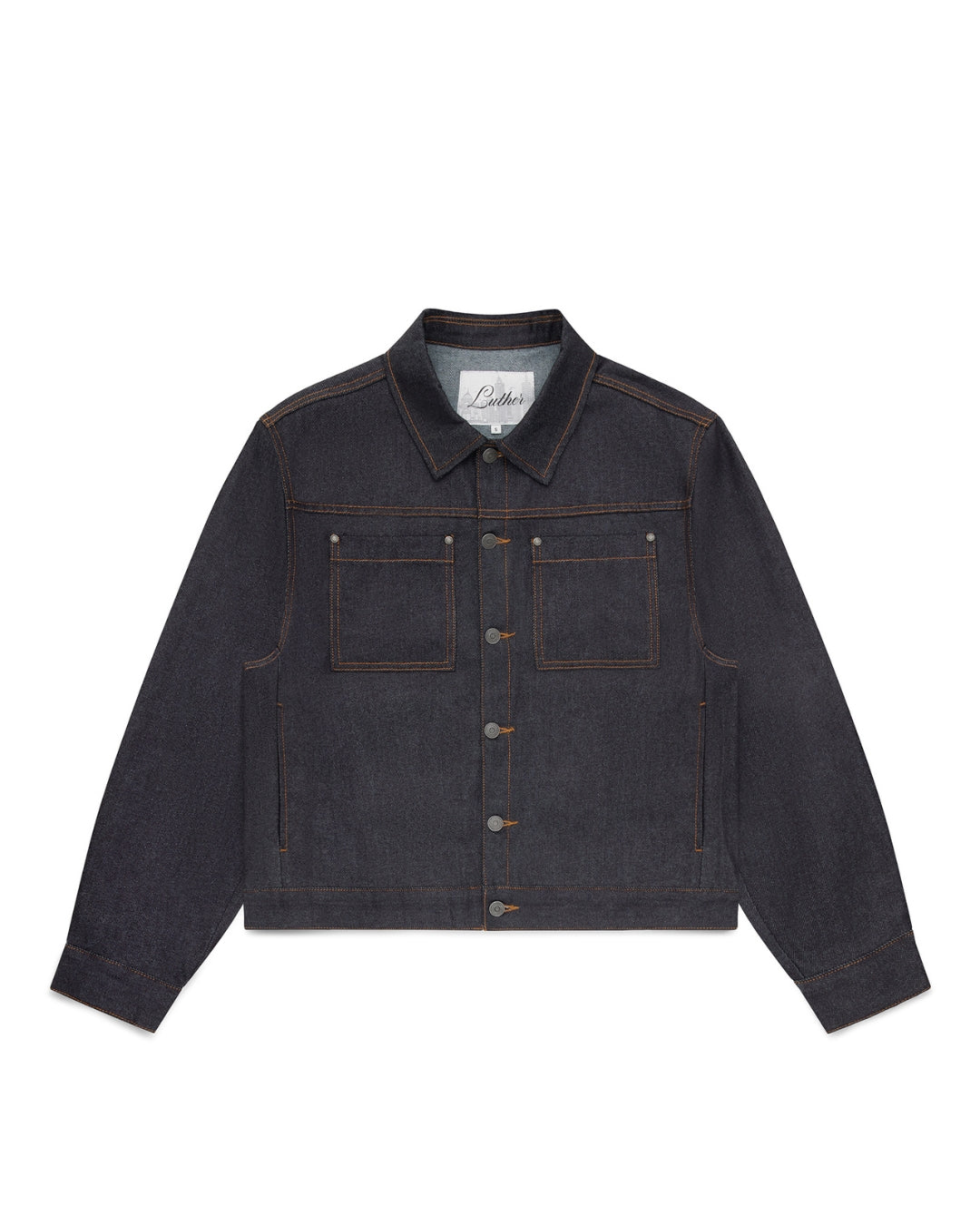 Raw Denim Jacket (Blue Black)