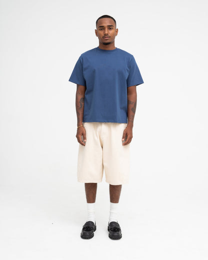 Cropped Basic Tee (Navy)