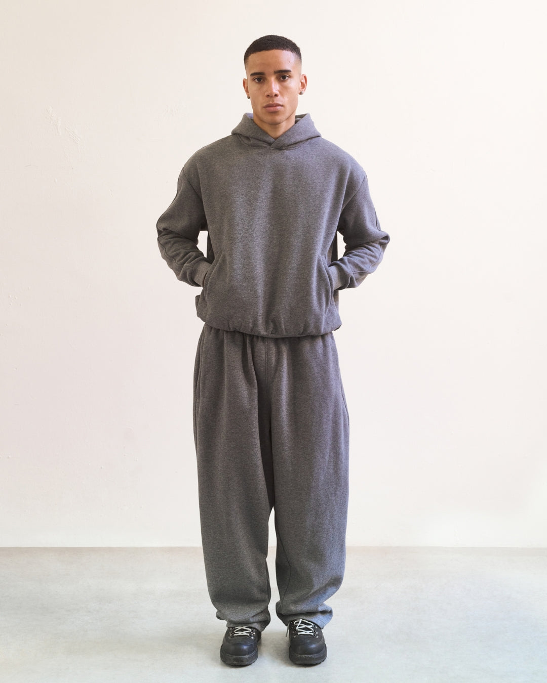 Baggy Trackies (Dark Marle Grey)