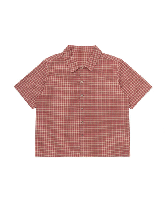 Short Sleeve Shirt (Red Plaid)
