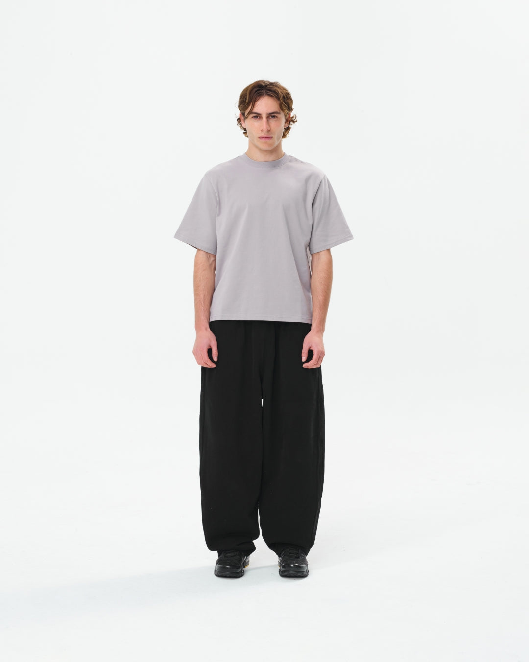 Cropped Basic Tee (Grey)