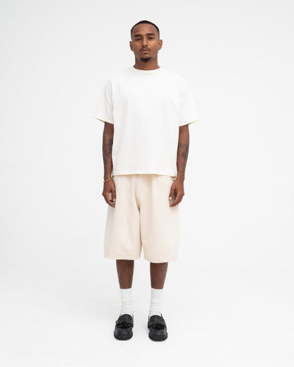 Baggy Panel Shorts (Ecru)
