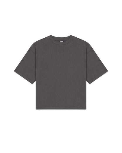 Cropped Basic Tee (Charcoal)
