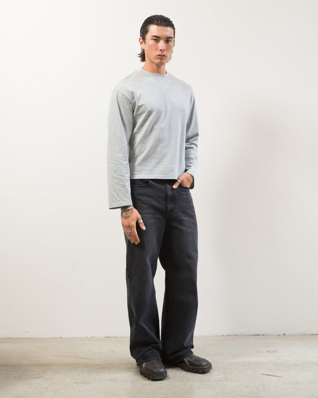 Long Sleeve Tee (Marle Grey)