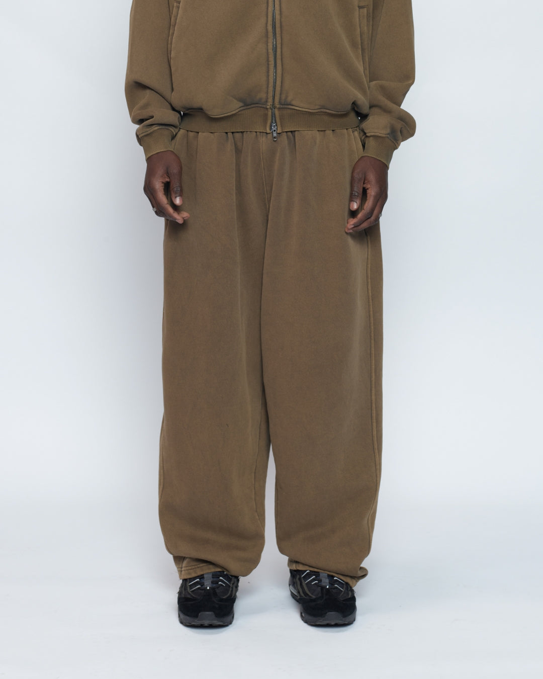 Baggy Trackies (Washed Olive)