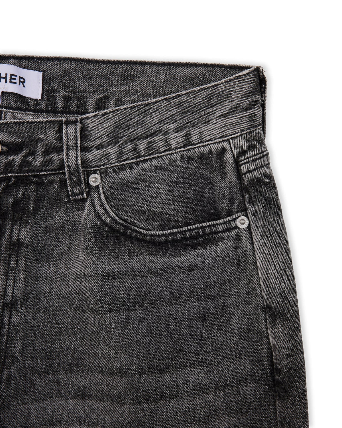Wide Leg Jeans (Grey)