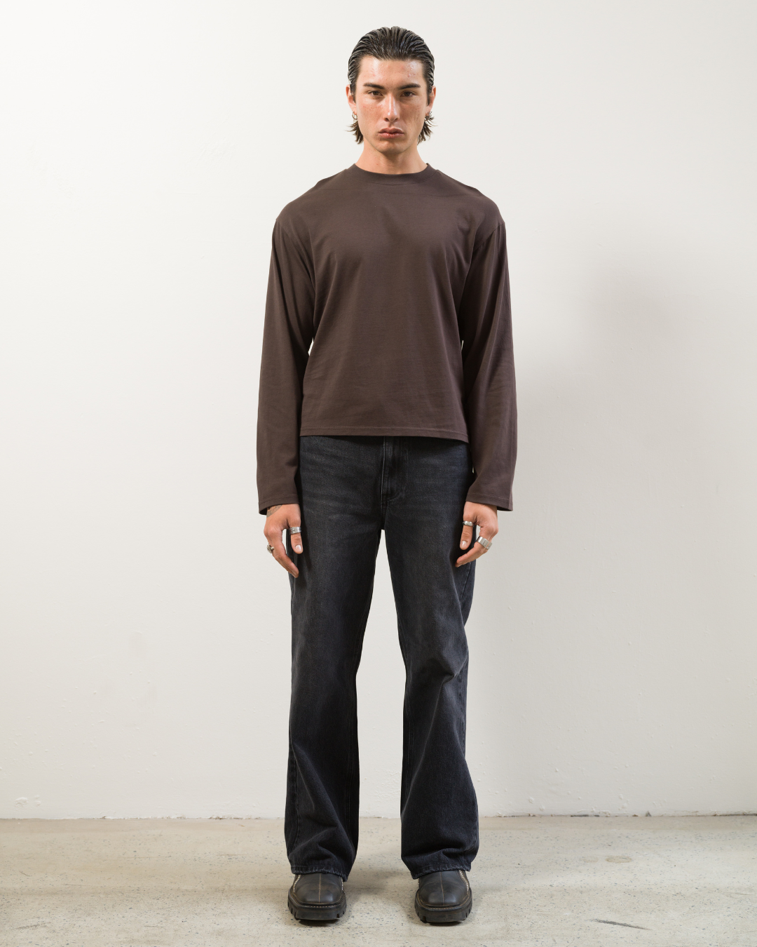 Long Sleeve Tee (Brown)