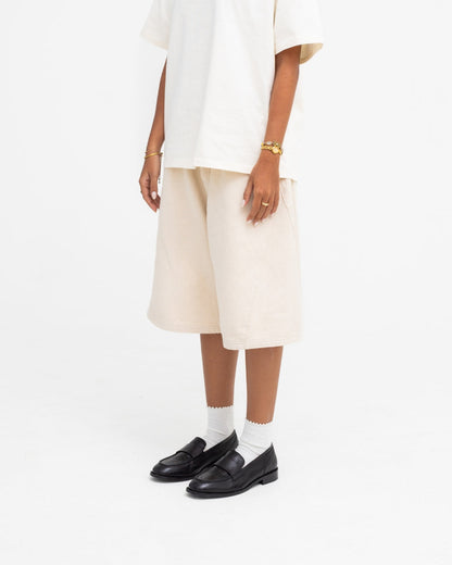 Baggy Panel Shorts (Ecru)