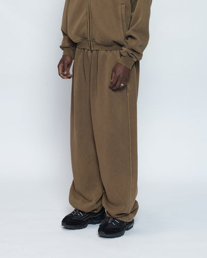 Baggy Trackies (Washed Olive)