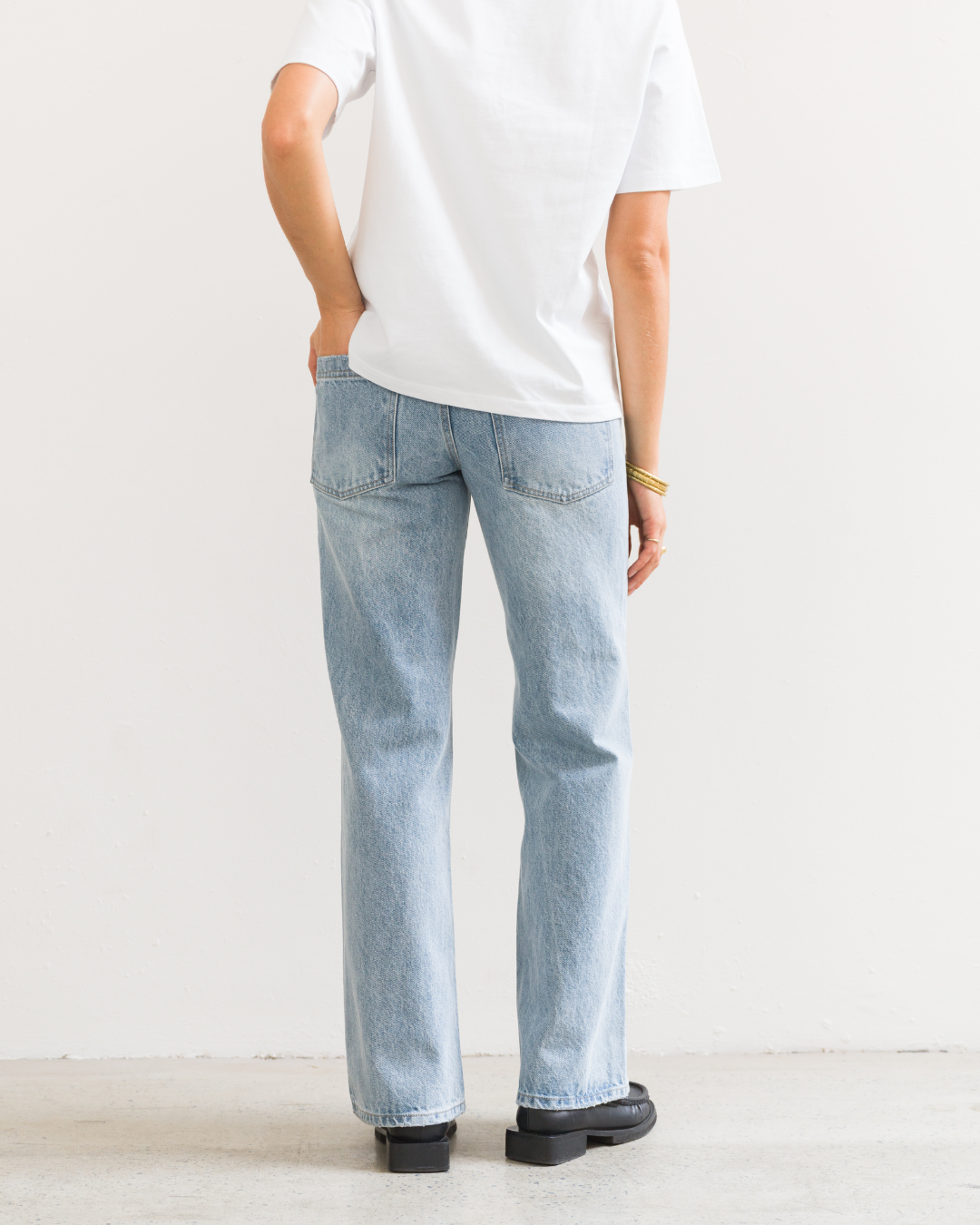 Regular Fit Jeans (Washed Blue)