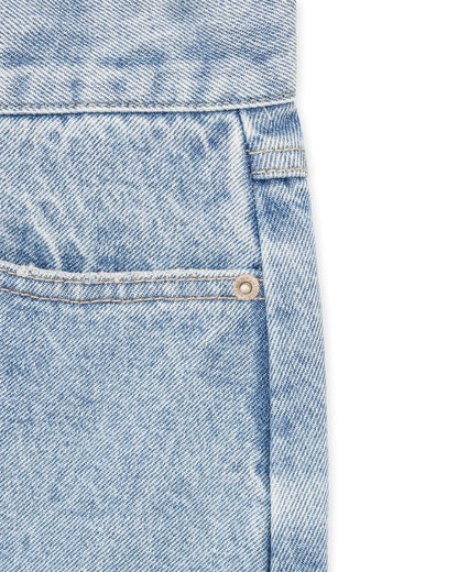 Wide Leg Jeans (Washed Blue)