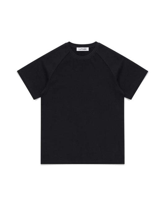 Fitted Raglan Tee (Black)