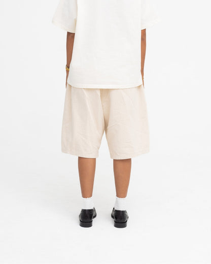 Baggy Panel Shorts (Ecru)