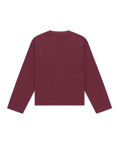 Long Sleeve Tee (Burgundy)