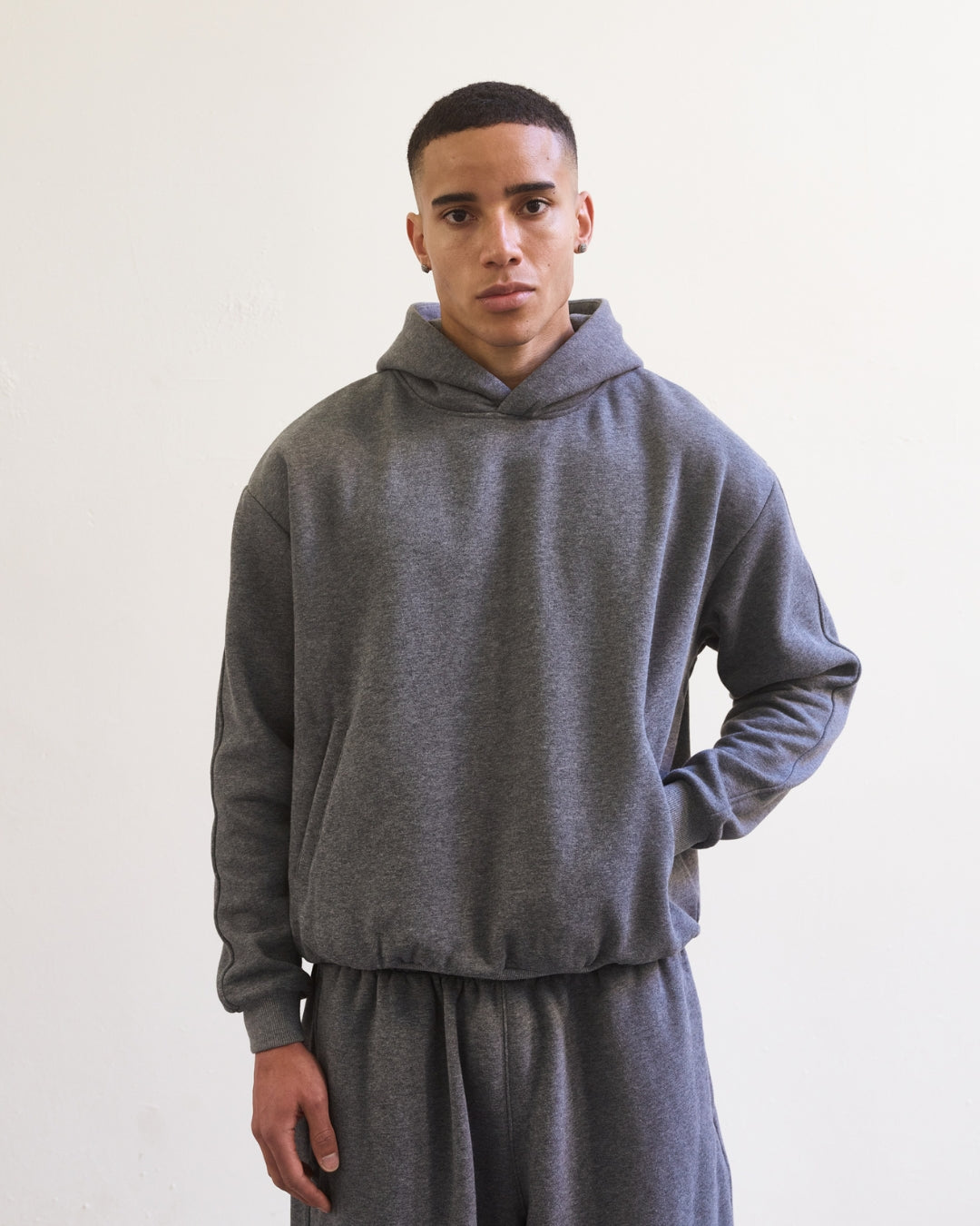Essentials Hoodie (Dark Marle Grey)