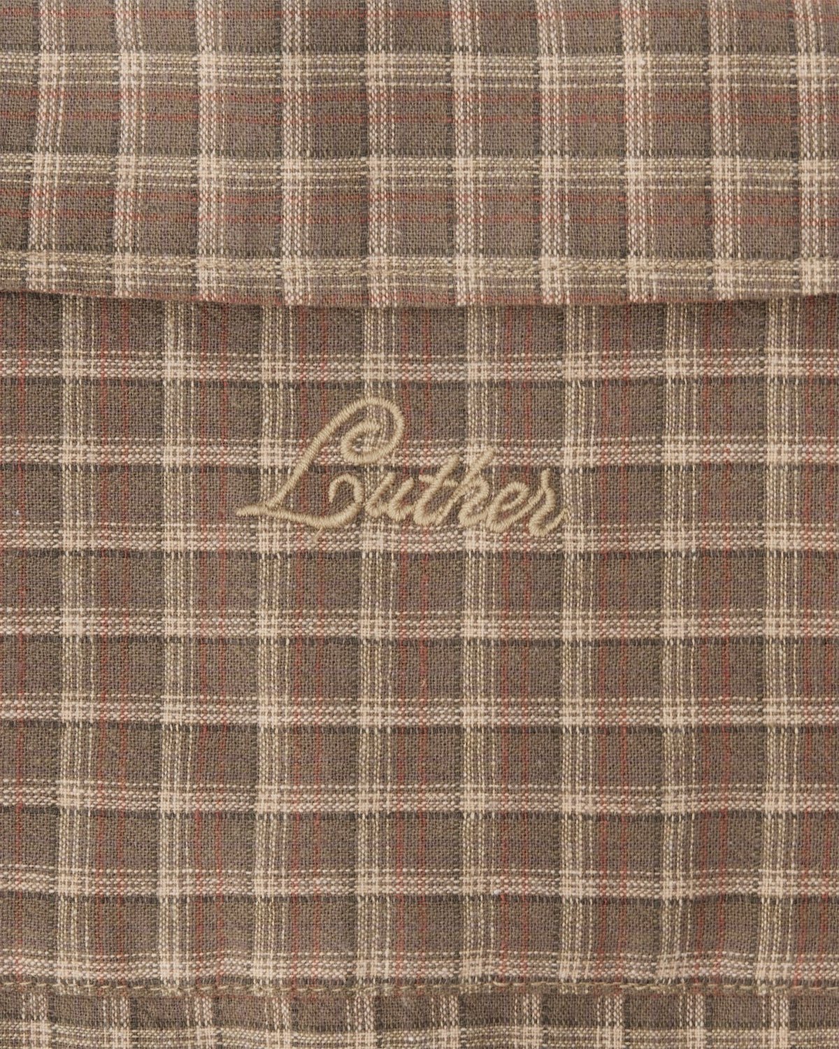 Short Sleeve Shirt (Olive Plaid)