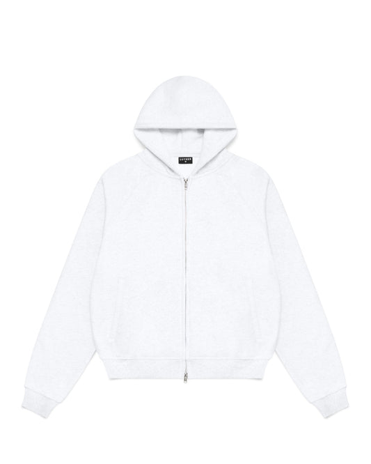 Zip Up Hoodie (Marle White)