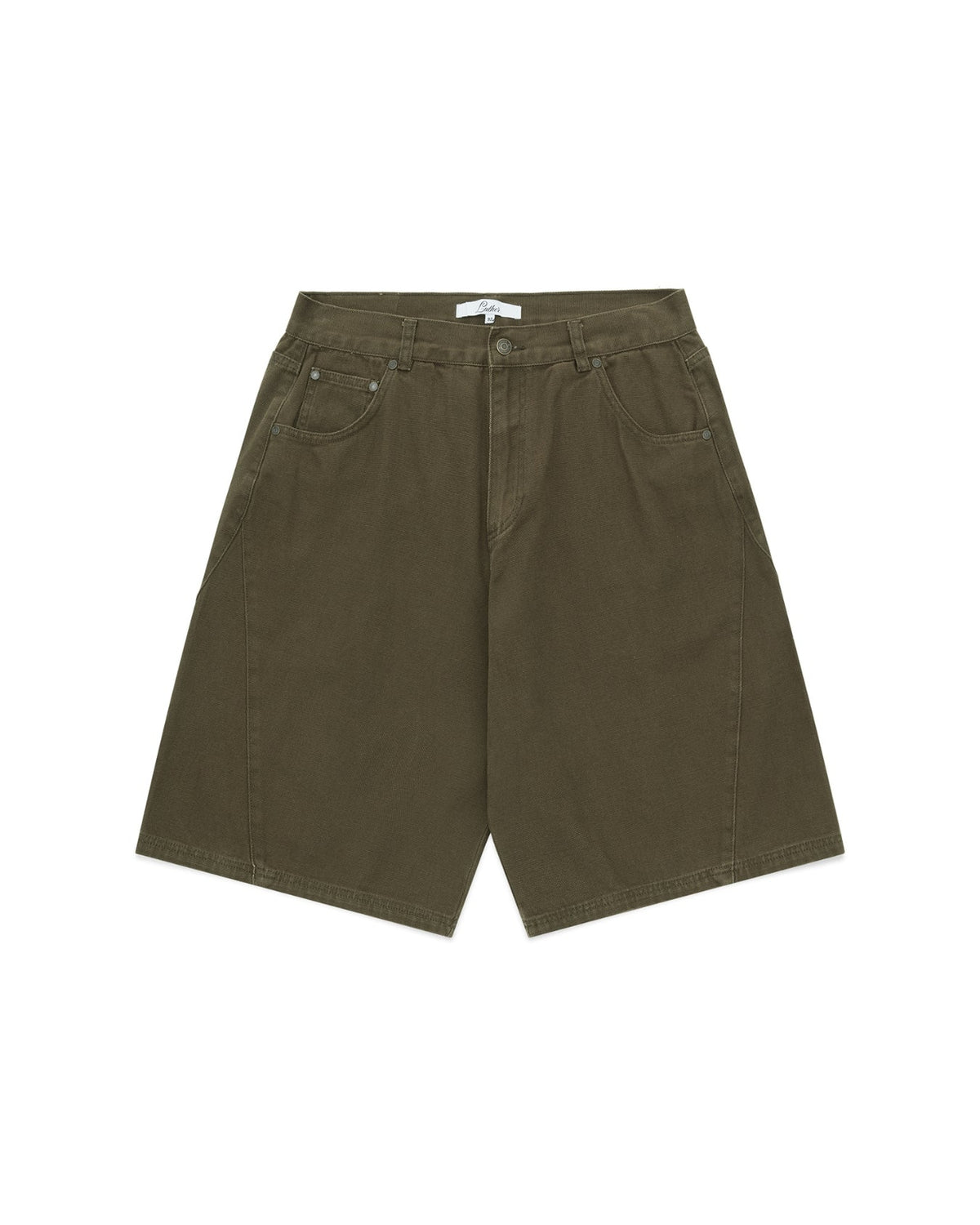 Baggy Panel Shorts (Khaki)